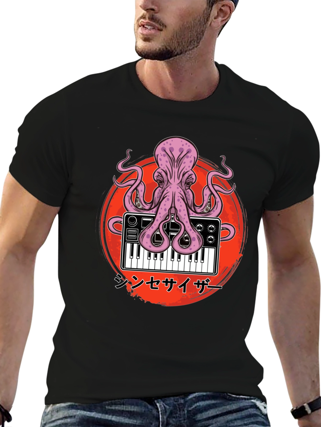 Octopus Synth T-Shirt - Unique Graphic Tee