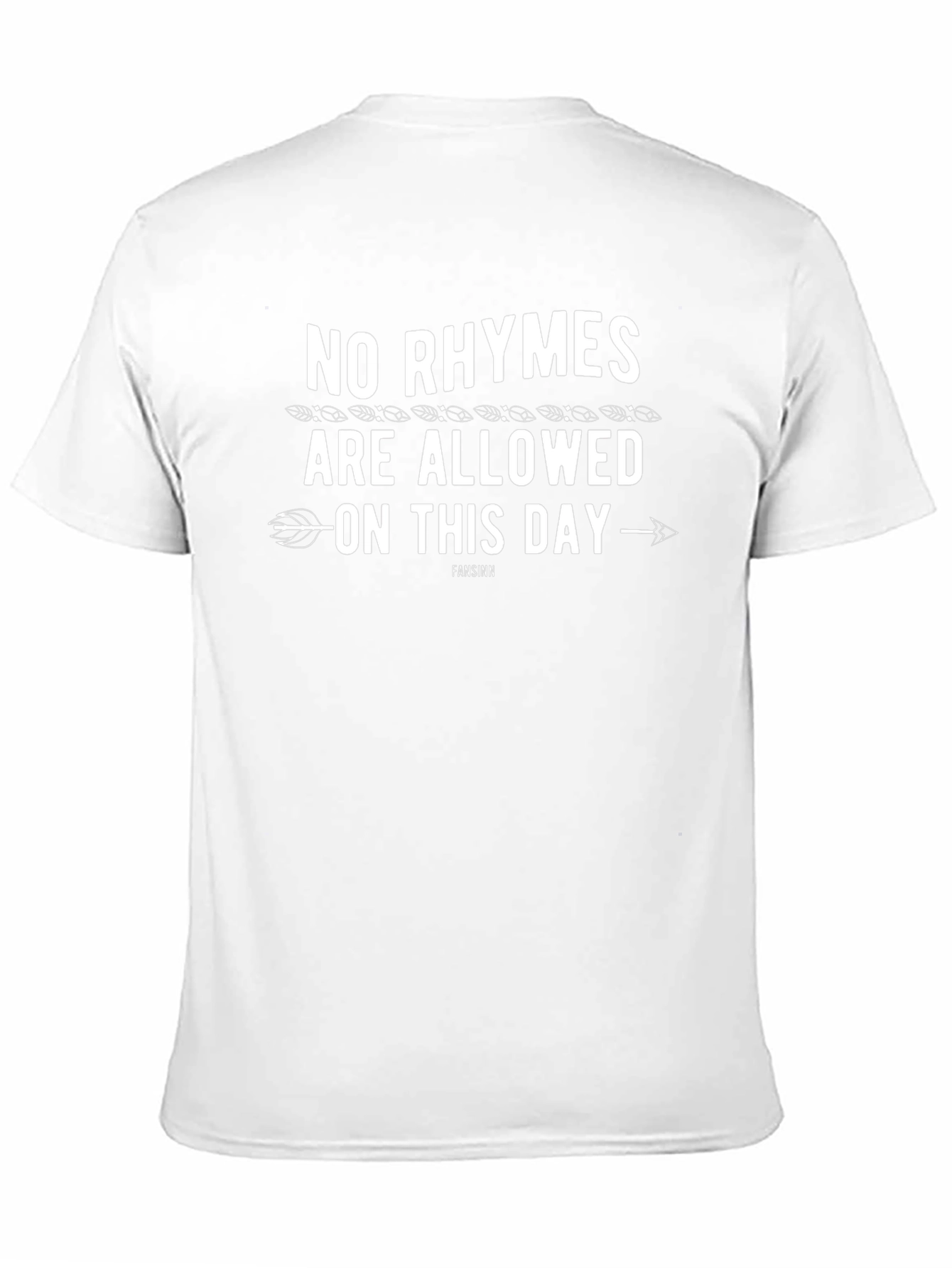 No Rhymes Allowed Black Graphic Tee