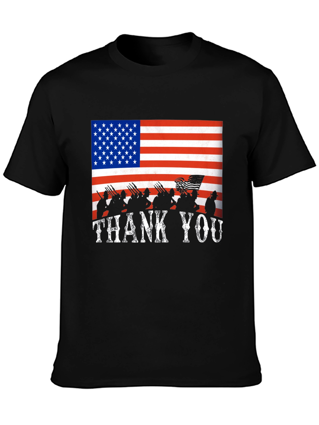 American Flag Thank You T-Shirt