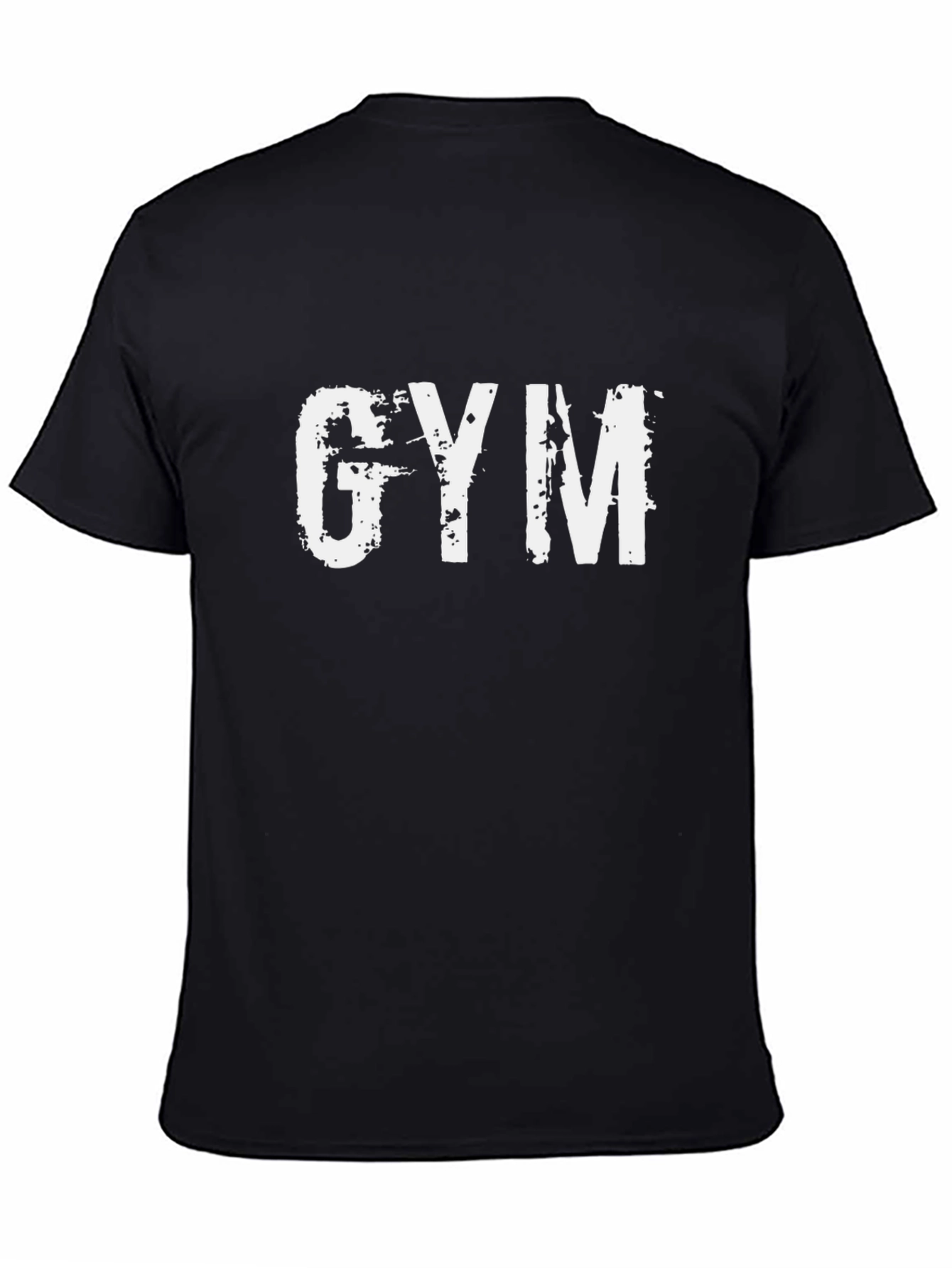 Gym T-Shirt - Distressed Print Workout Apparel