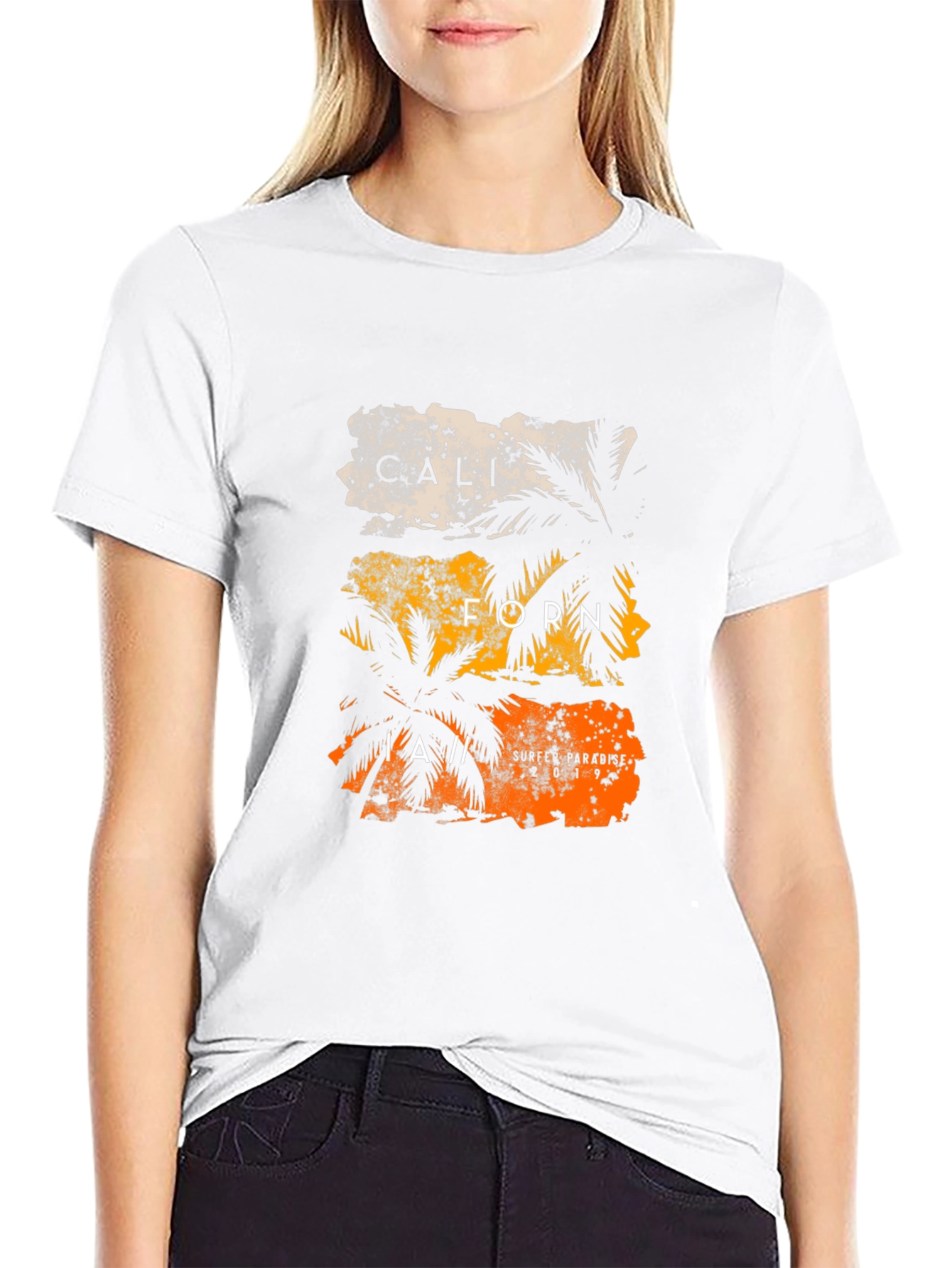 California Palm Graphic Print Tee