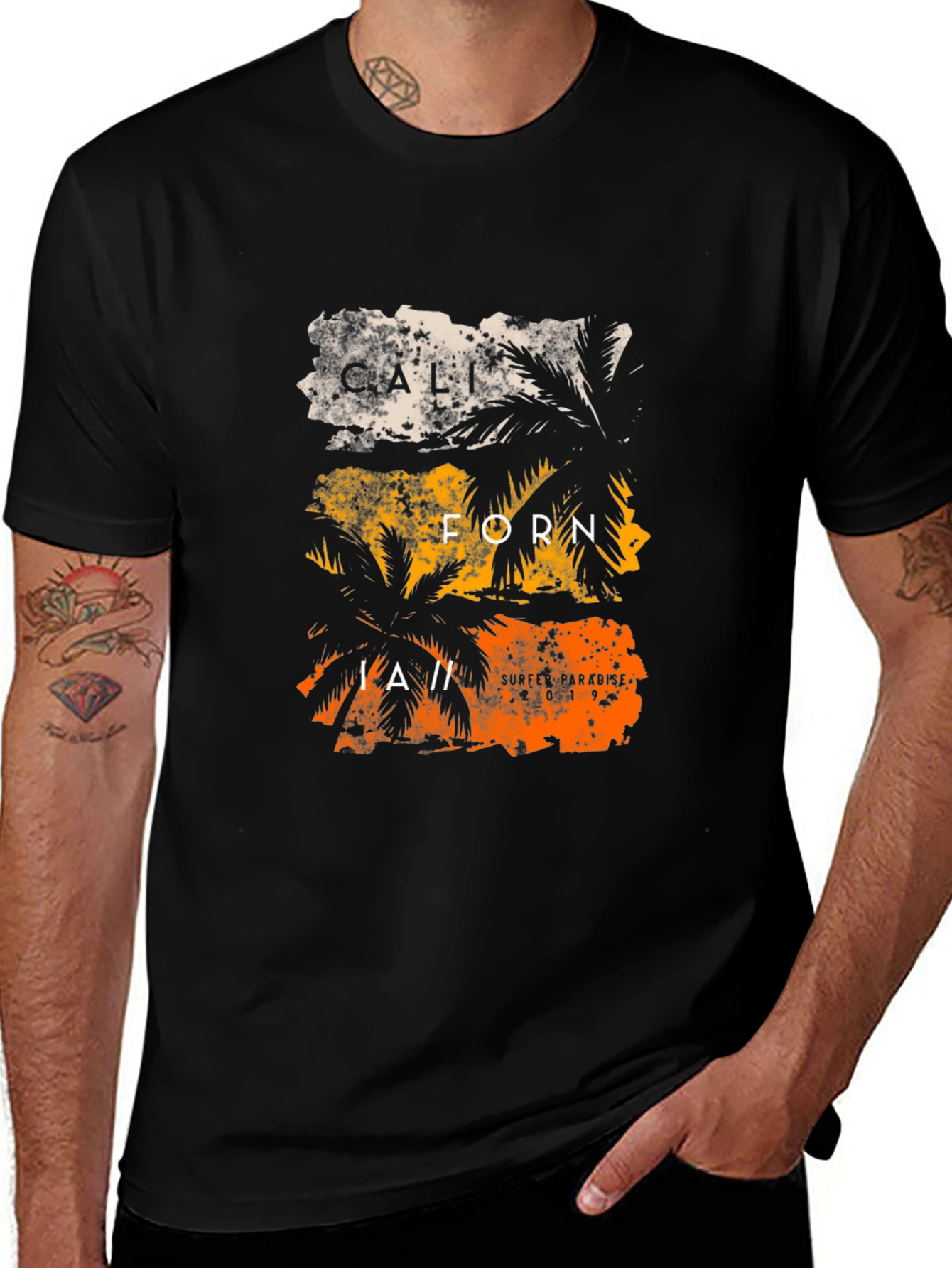 California Palm Graphic Print Tee