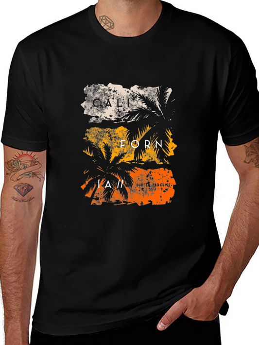 California Palm Graphic Print Tee