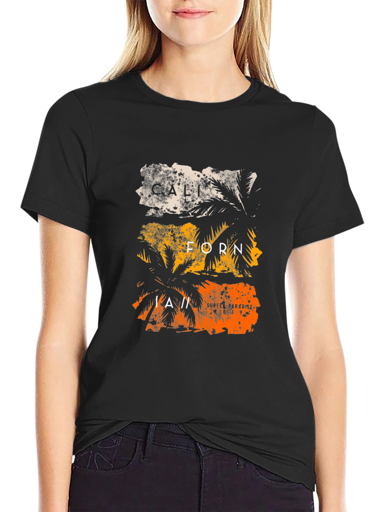 California Palm Graphic Print Tee