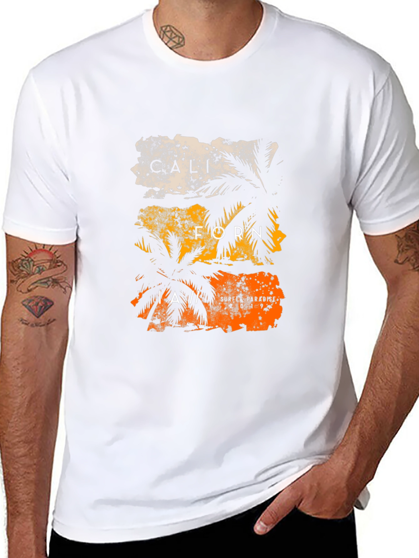 California Palm Graphic Print Tee