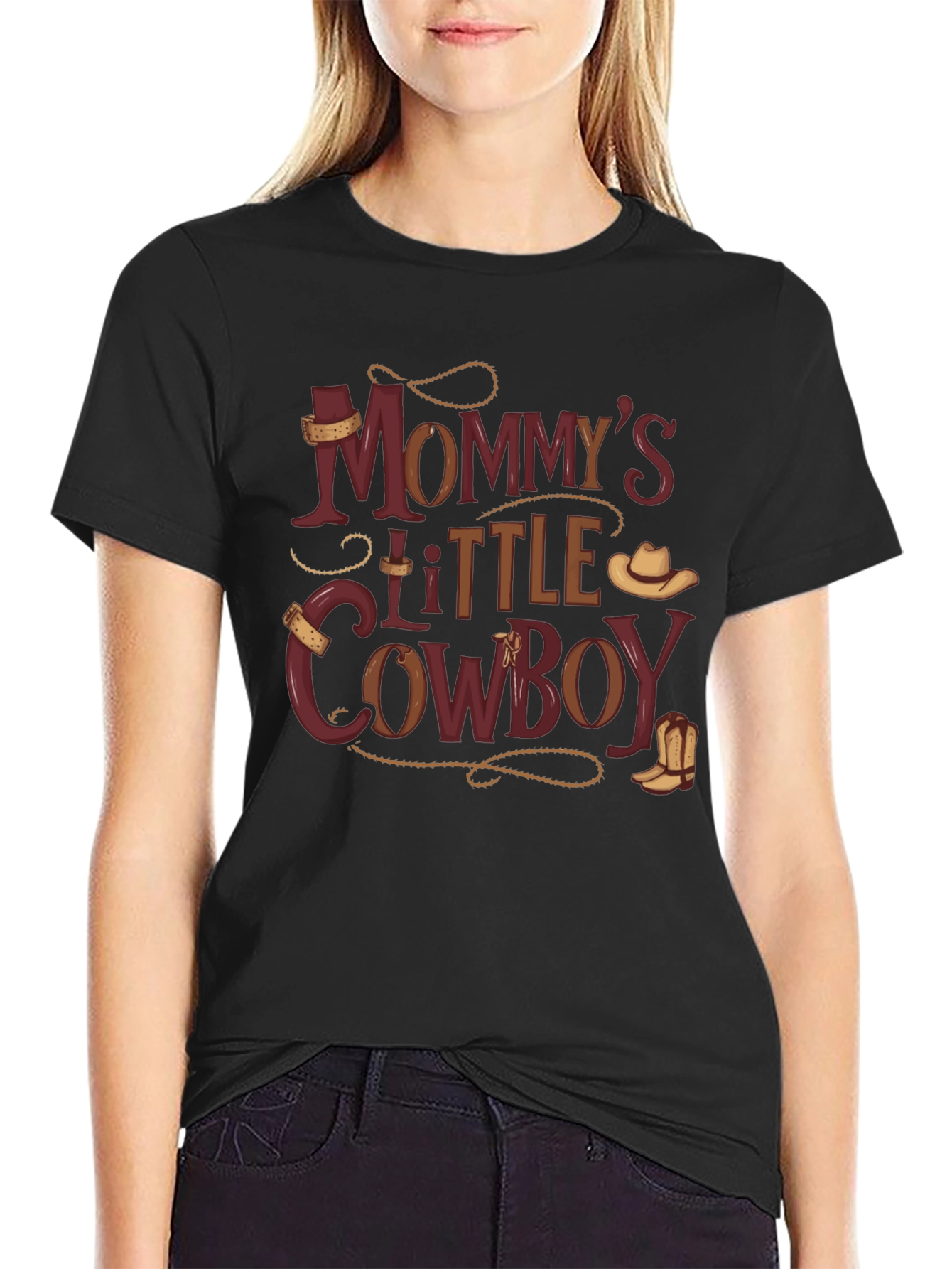 Mommys Little Cowboy Graphic T-Shirt