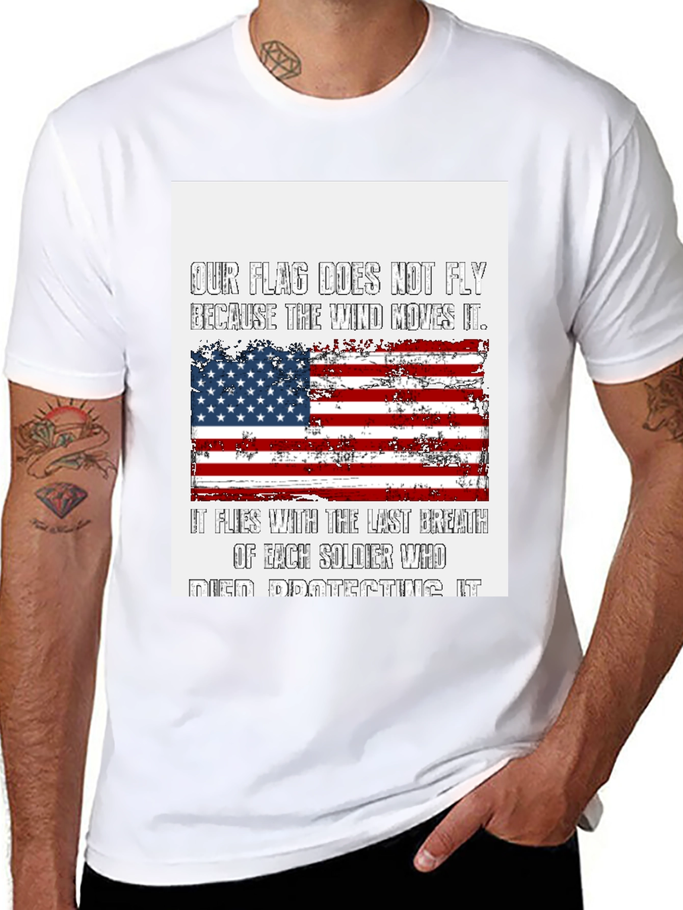 Patriotic American Flag T-Shirt