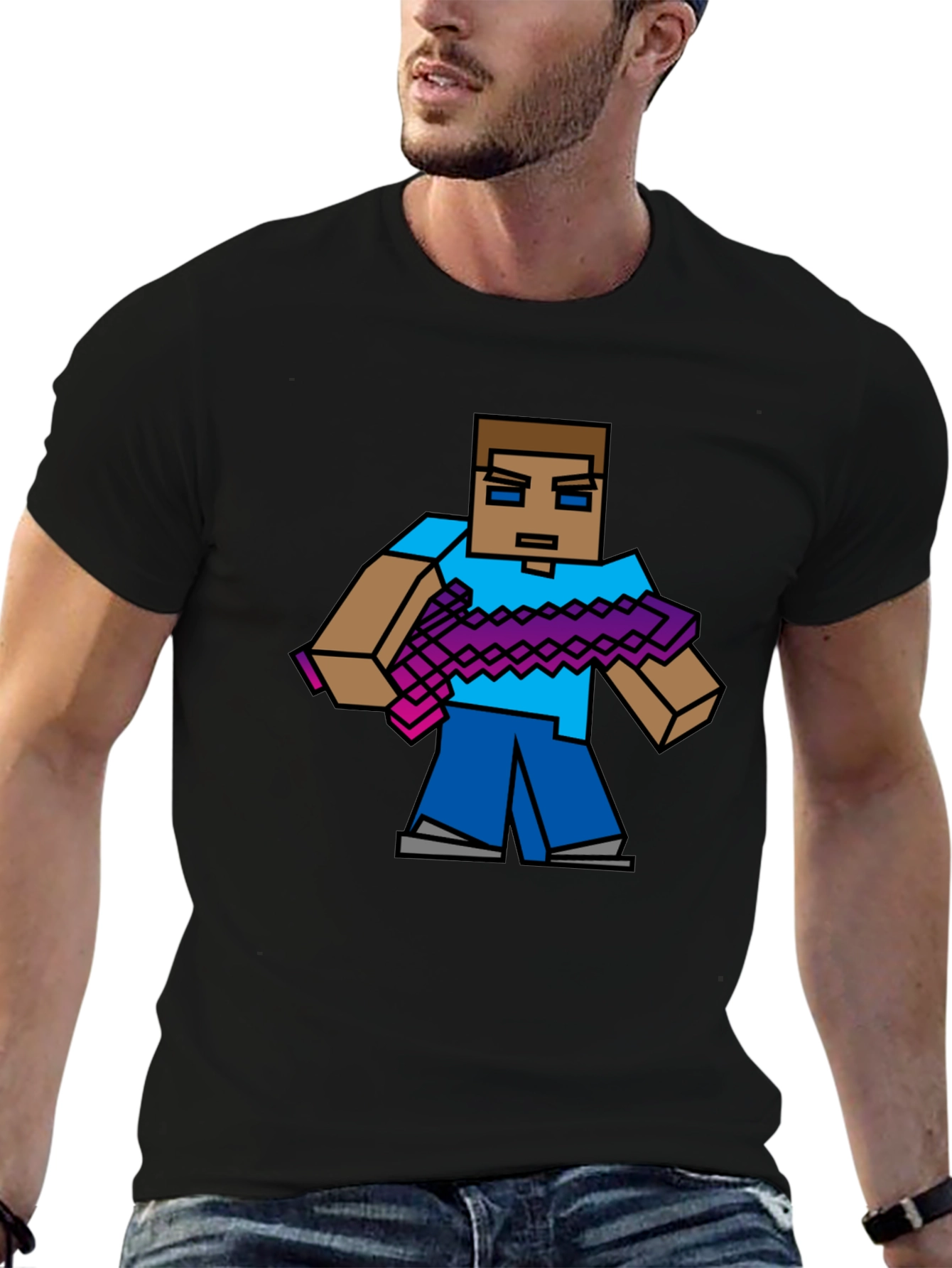 Minecraft Steve Graphic T-Shirt - Gamer Style