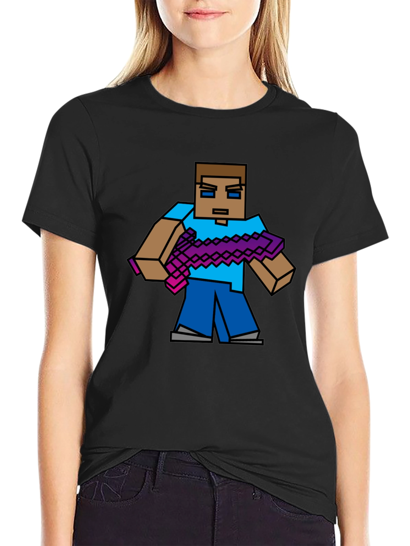 Minecraft Steve Graphic T-Shirt - Gamer Style