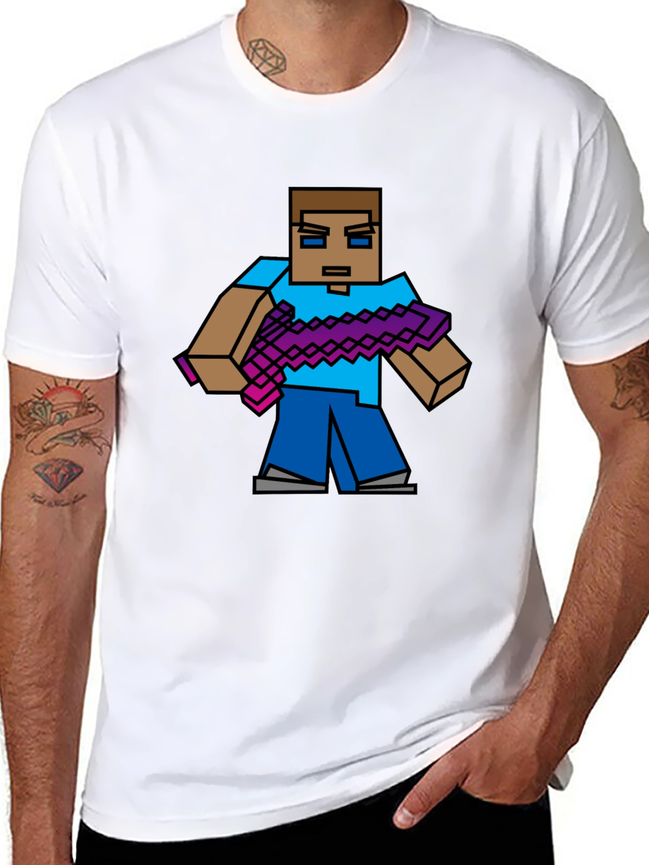 Minecraft Steve Graphic T-Shirt - Gamer Style
