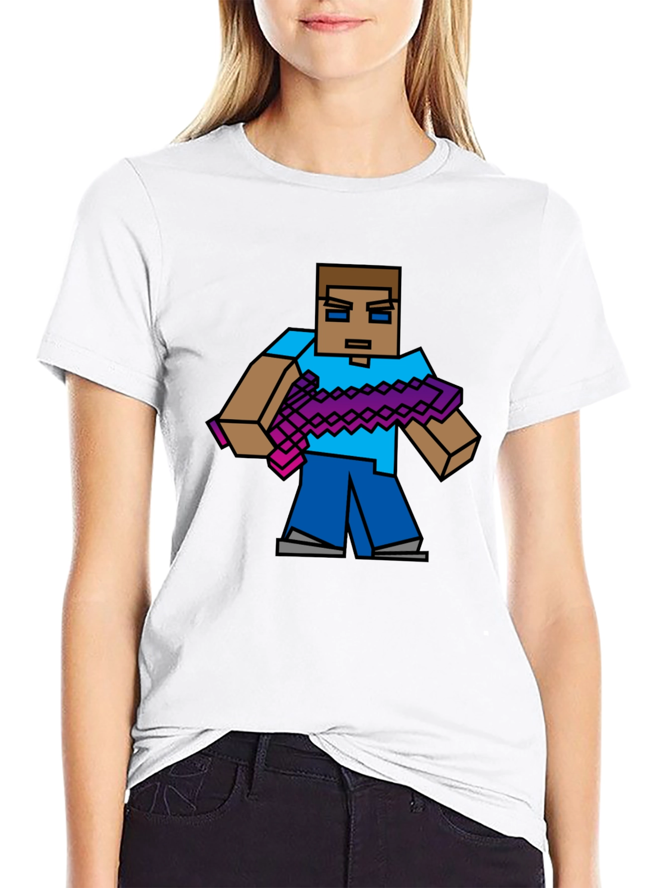 Minecraft Steve Graphic T-Shirt - Gamer Style