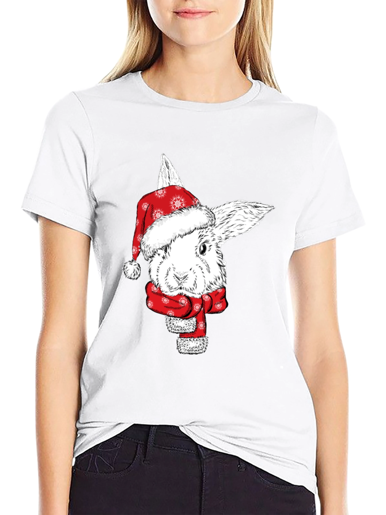 Festive Rabbit Tee - Holiday Style!