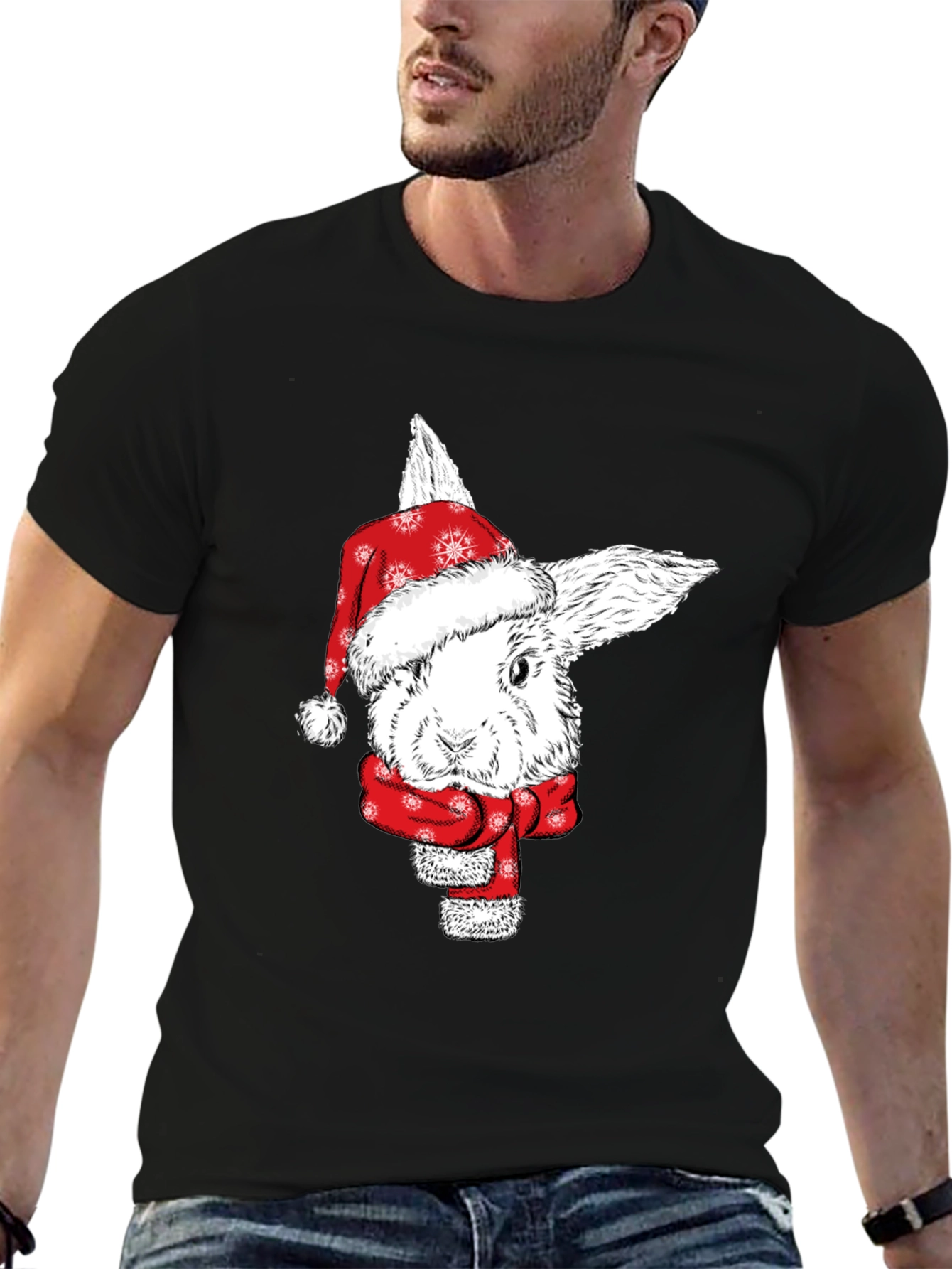 Festive Rabbit Tee - Holiday Style!