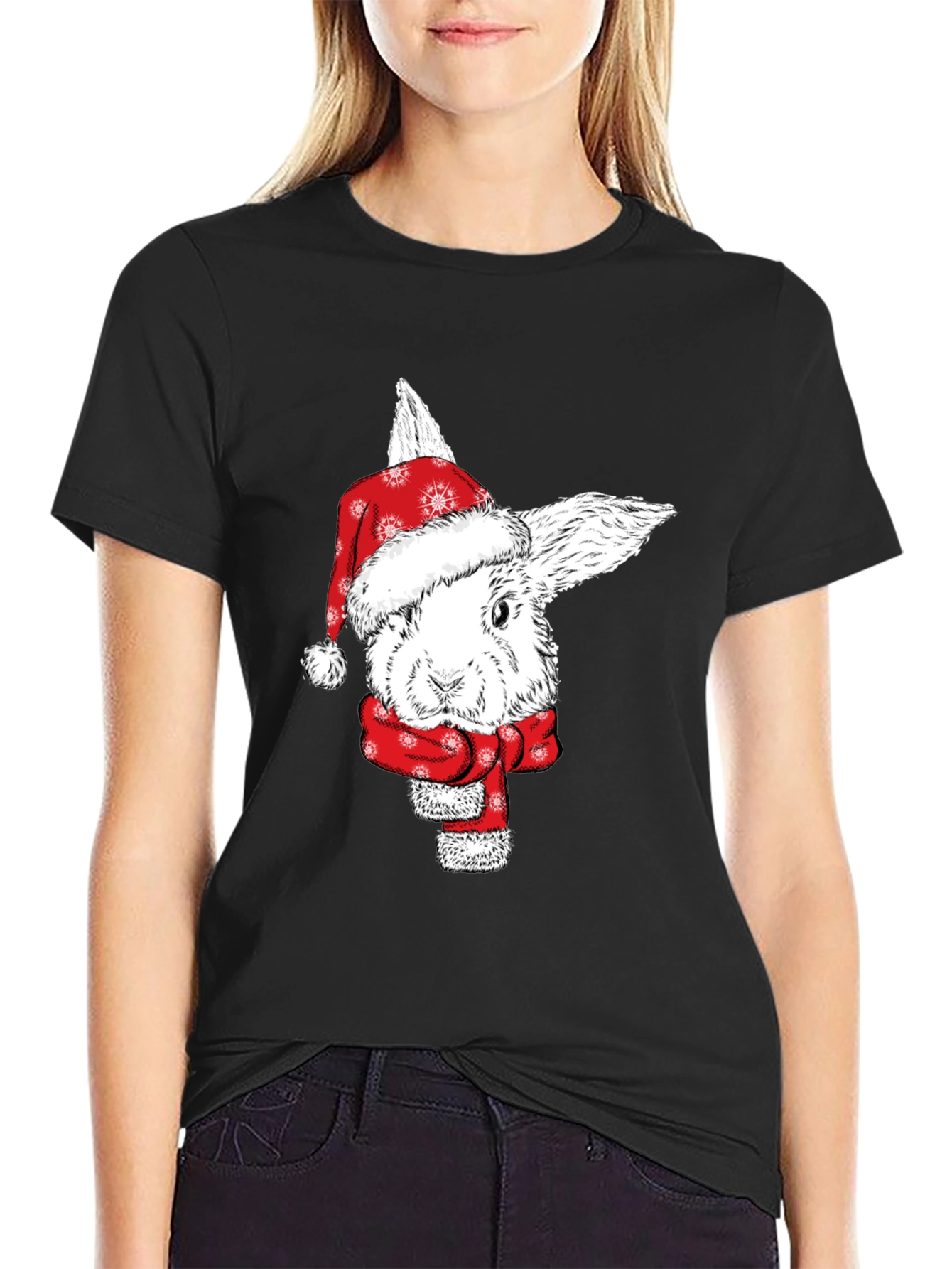 Festive Rabbit Tee - Holiday Style!