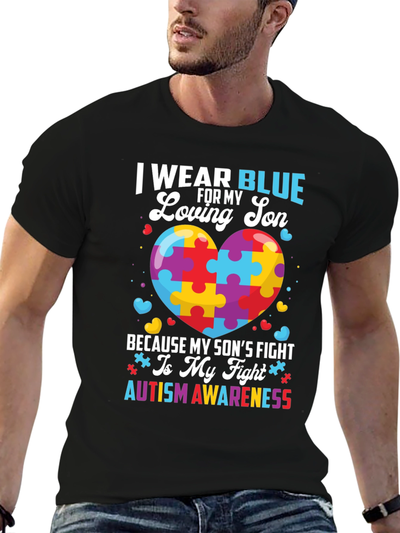 Autism Awareness I Wear Blue T-Shirt