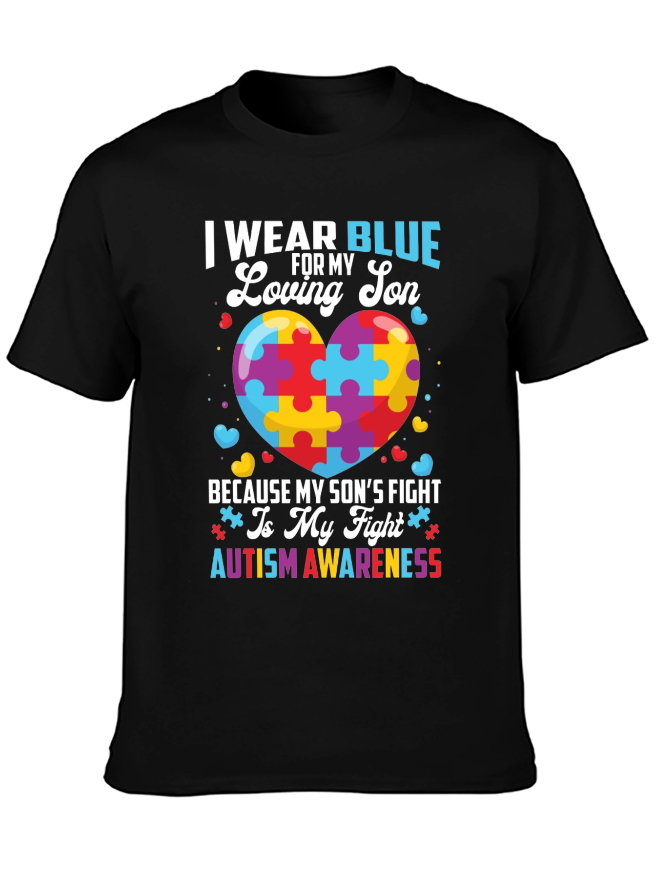 Autism Awareness I Wear Blue T-Shirt