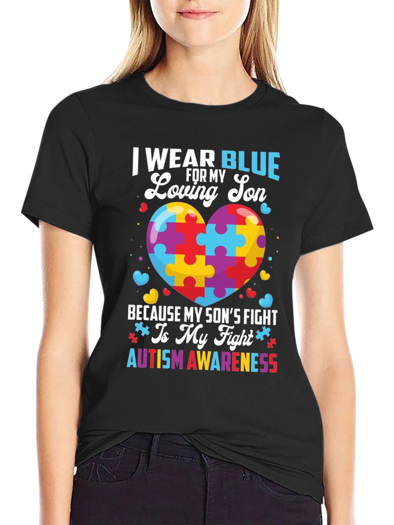 Autism Awareness I Wear Blue T-Shirt