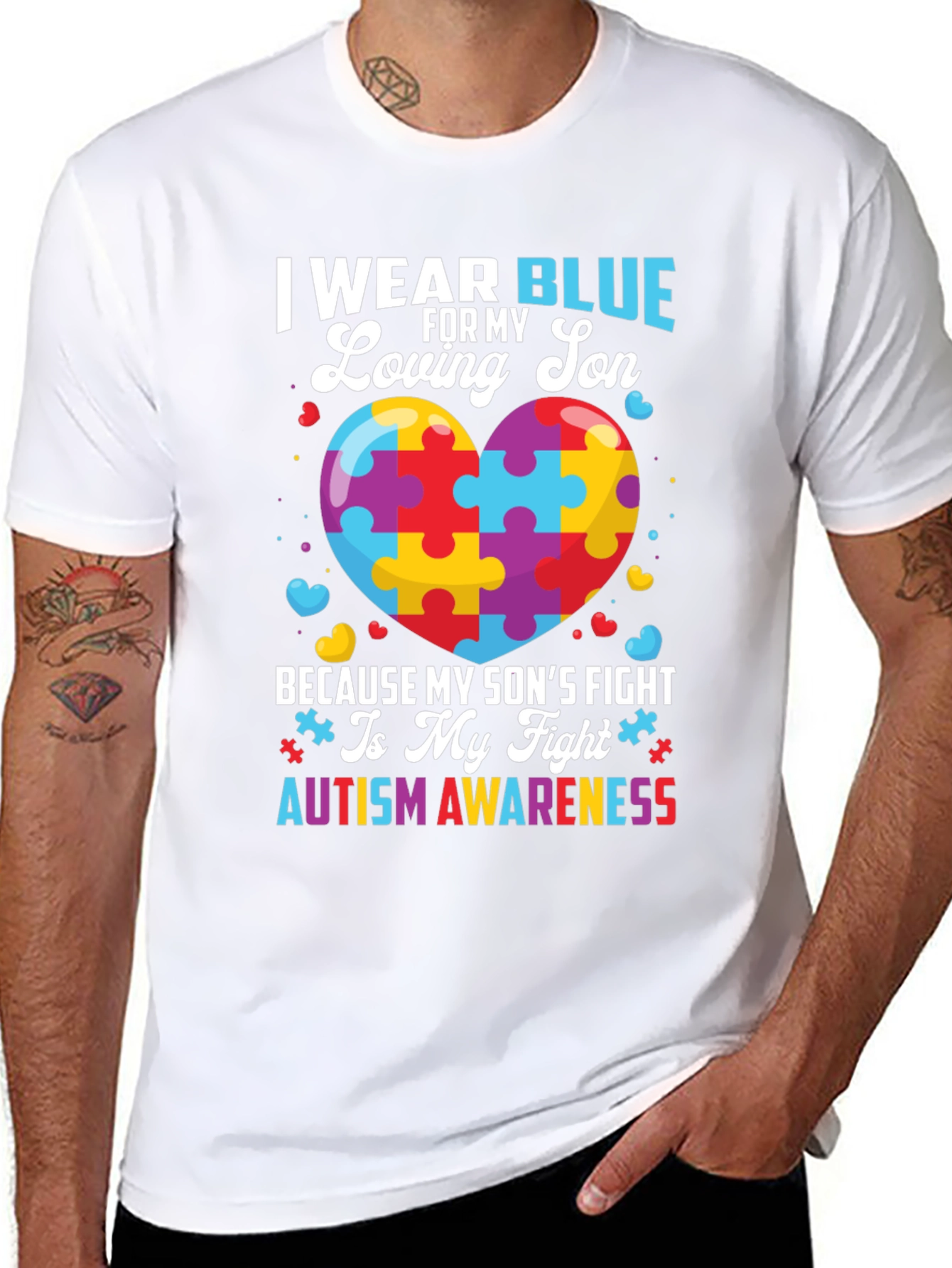 Autism Awareness I Wear Blue T-Shirt