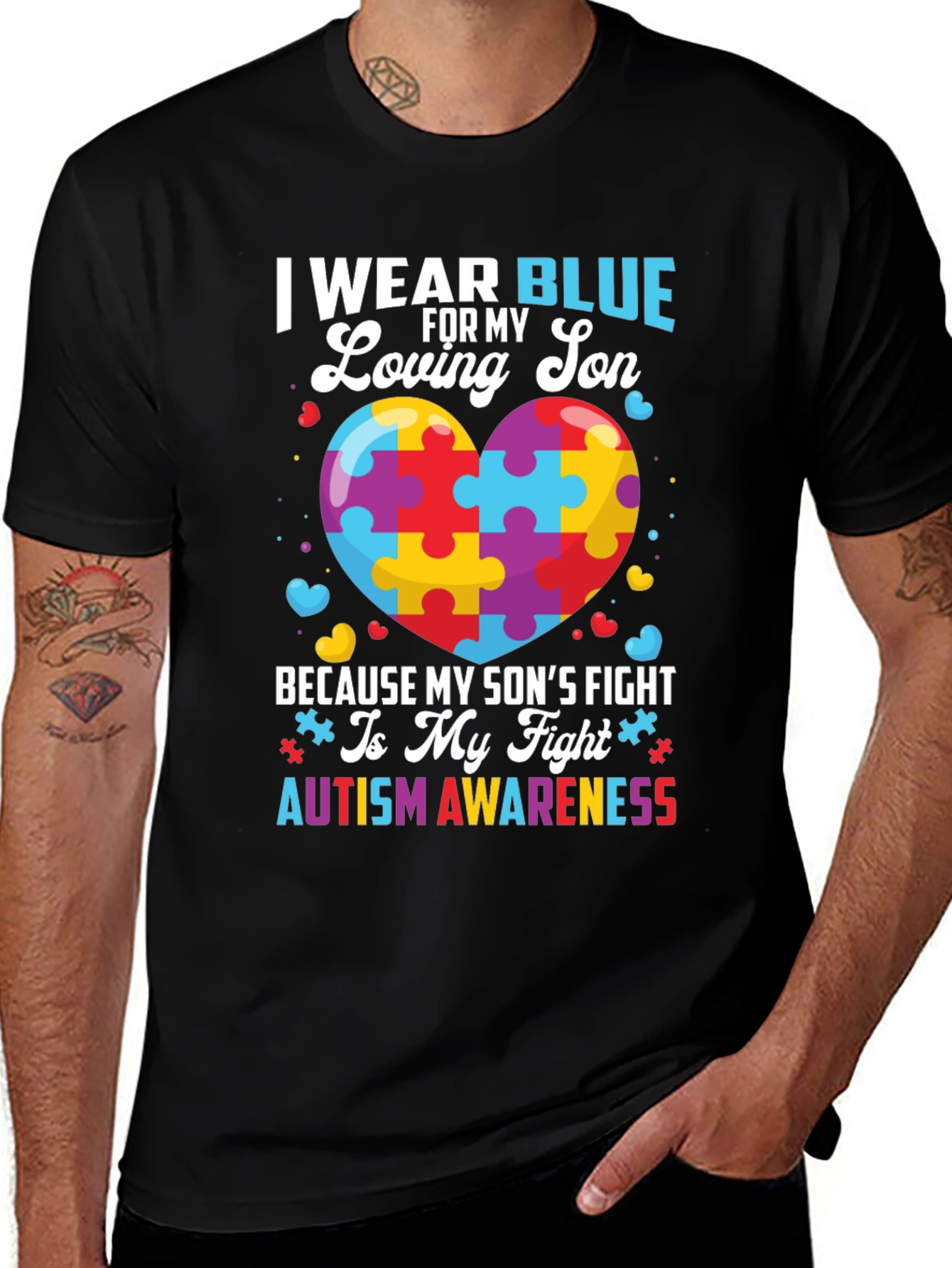 Autism Awareness I Wear Blue T-Shirt