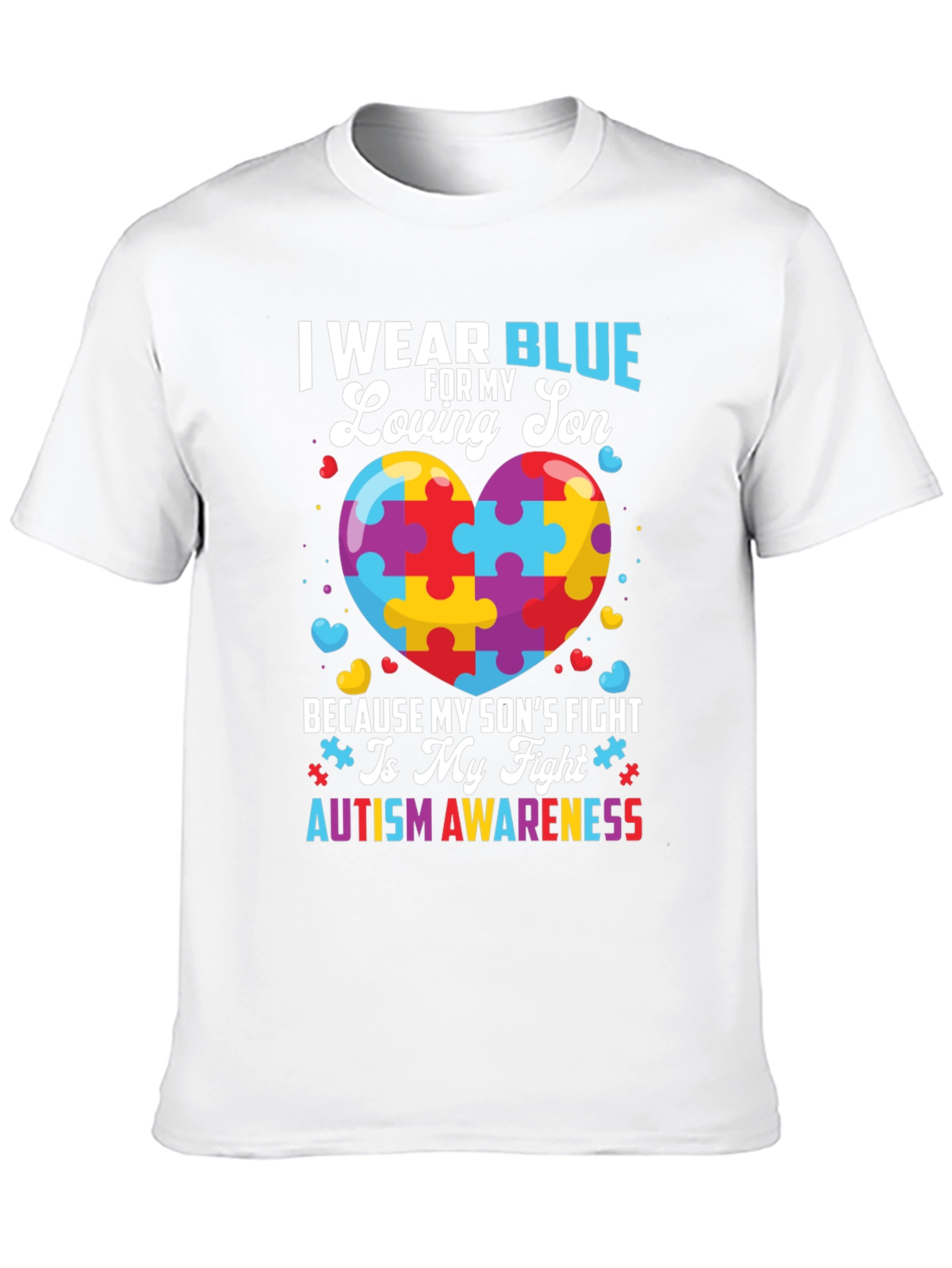 Autism Awareness I Wear Blue T-Shirt