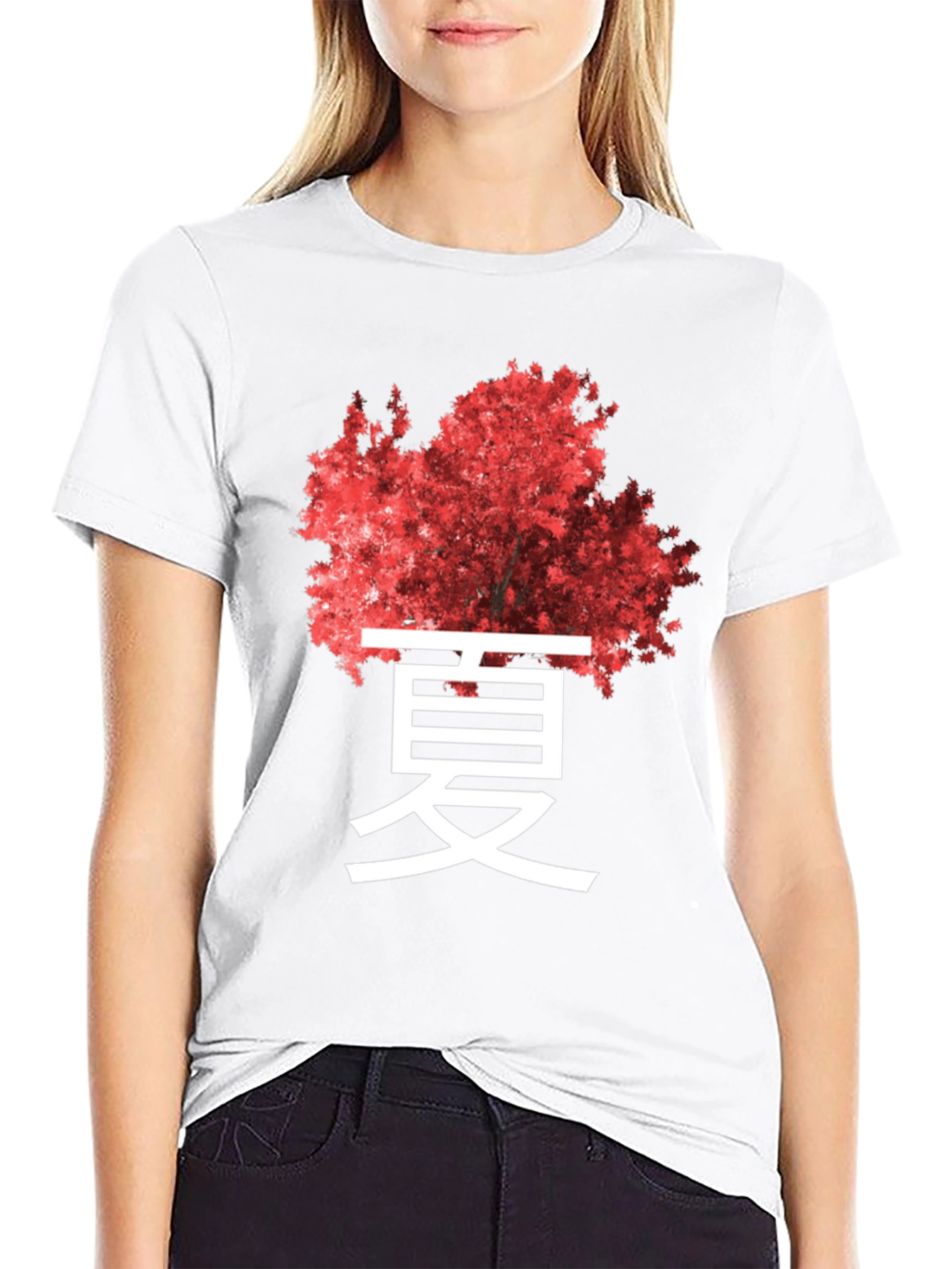 Red Tree Kanji Graphic Tee