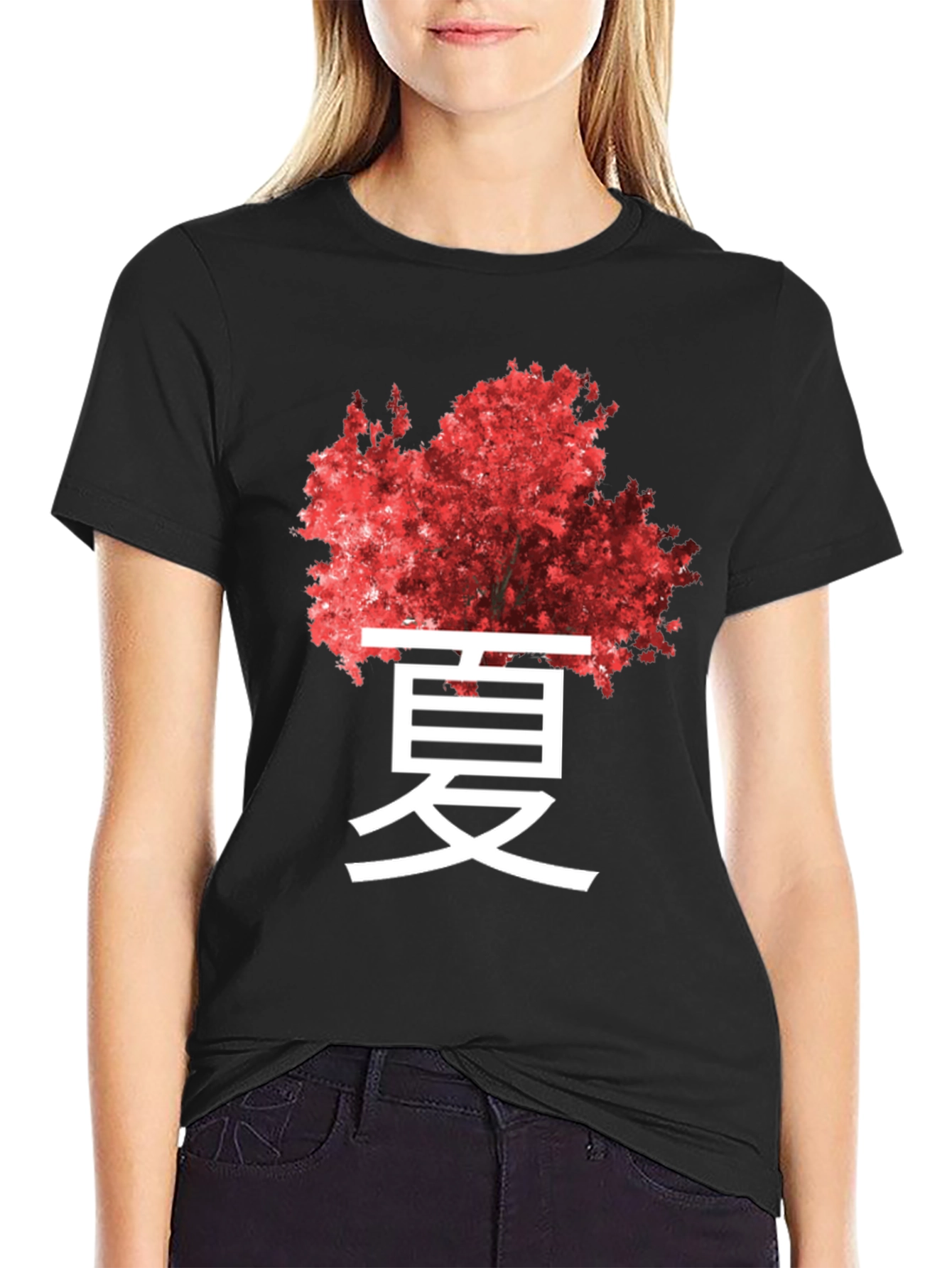 Red Tree Kanji Graphic Tee
