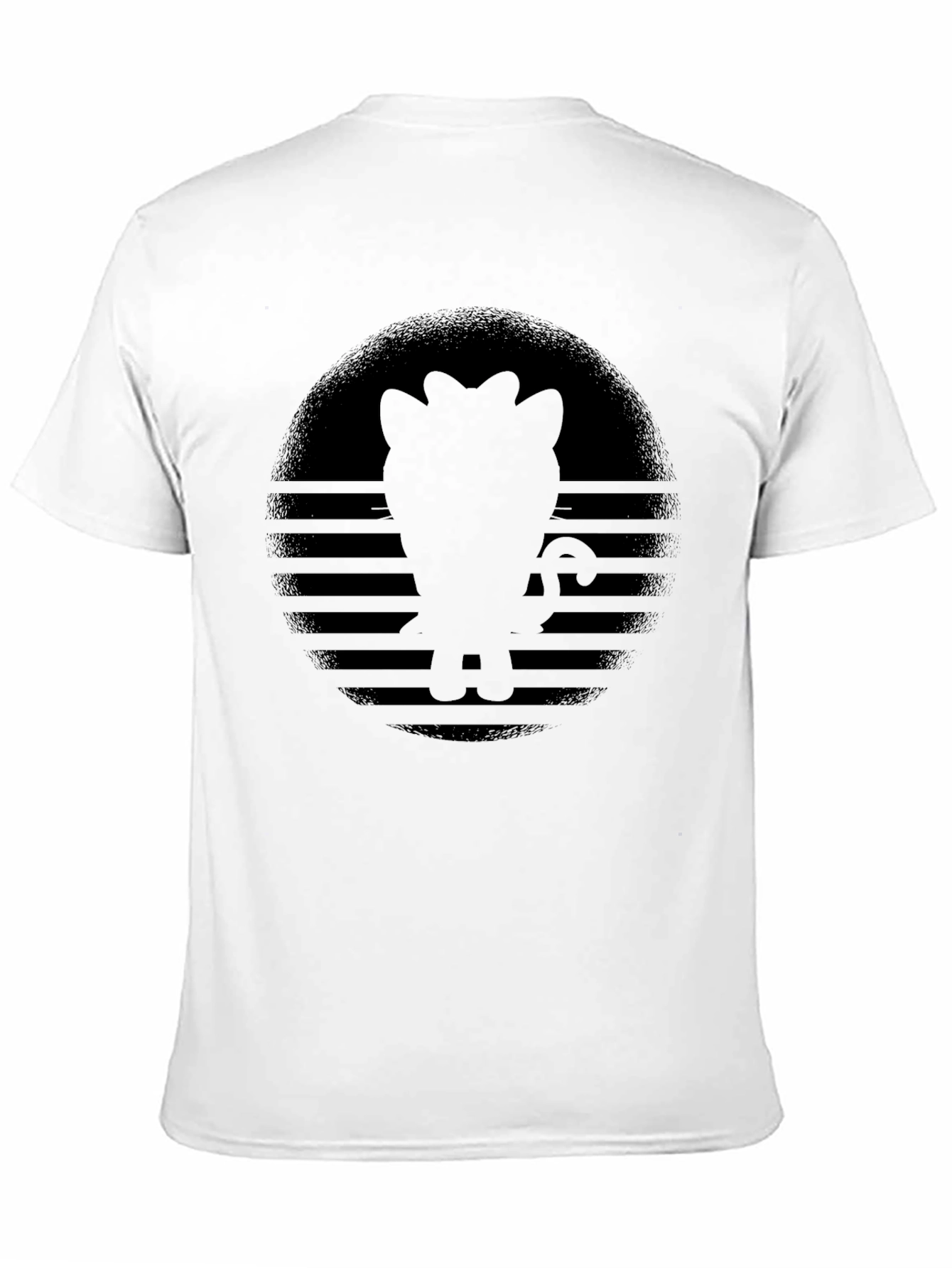Retro Sunset Cat Silhouette T-Shirt