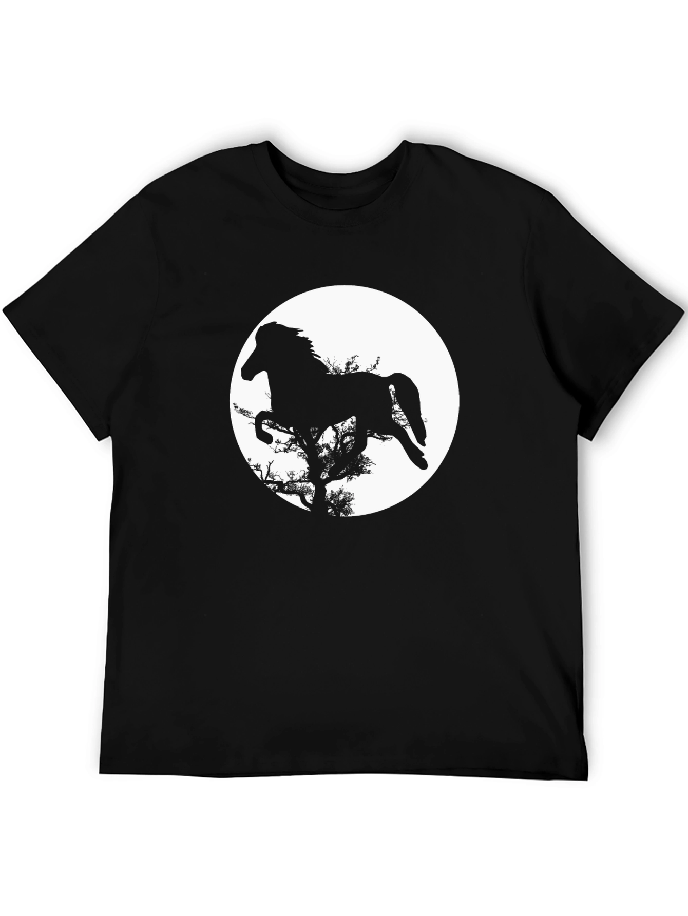 Black Horse Silhouette T-Shirt