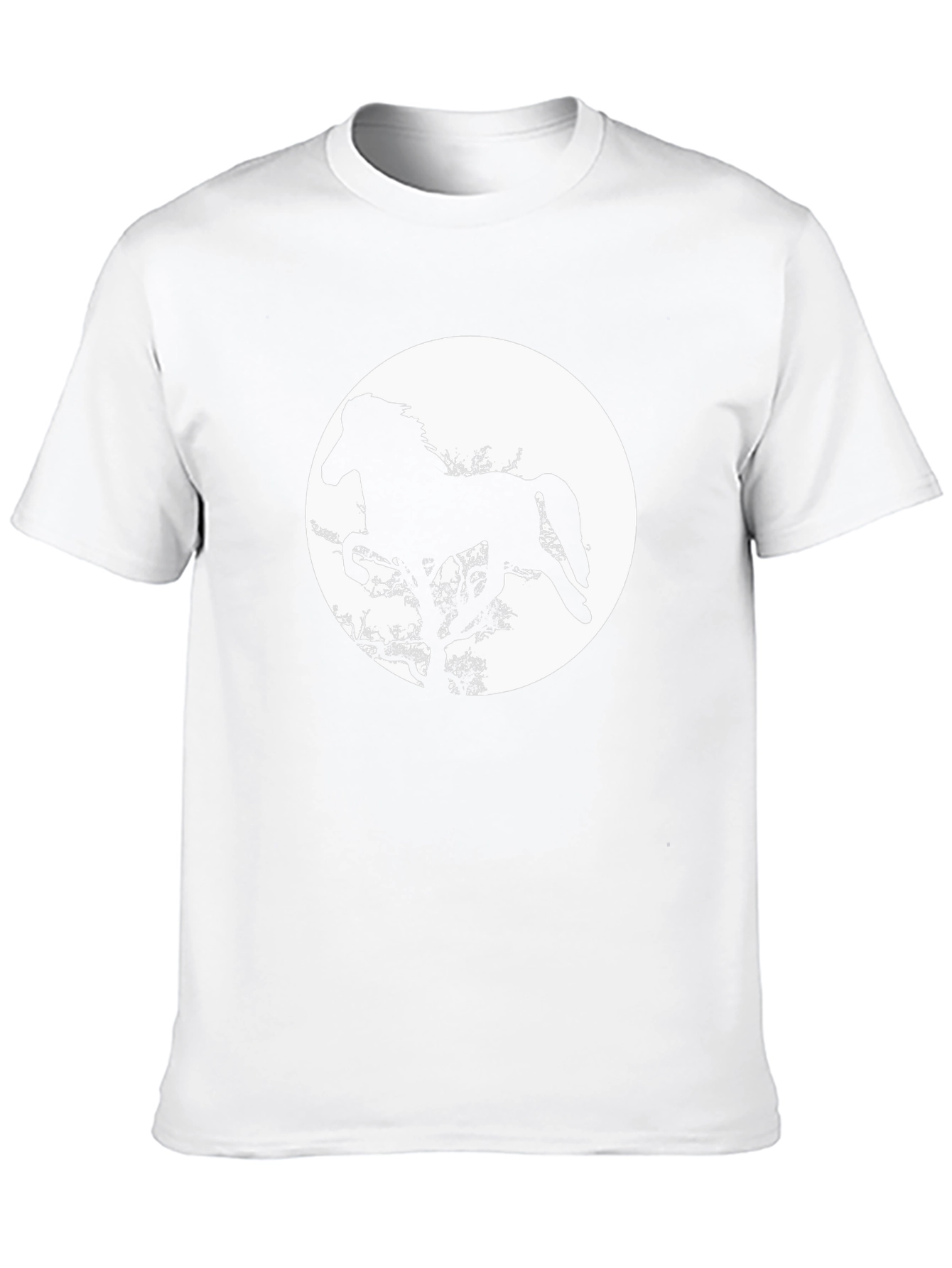 Black Horse Silhouette T-Shirt
