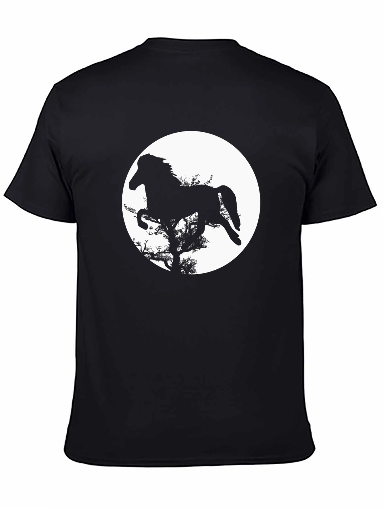 Black Horse Silhouette T-Shirt