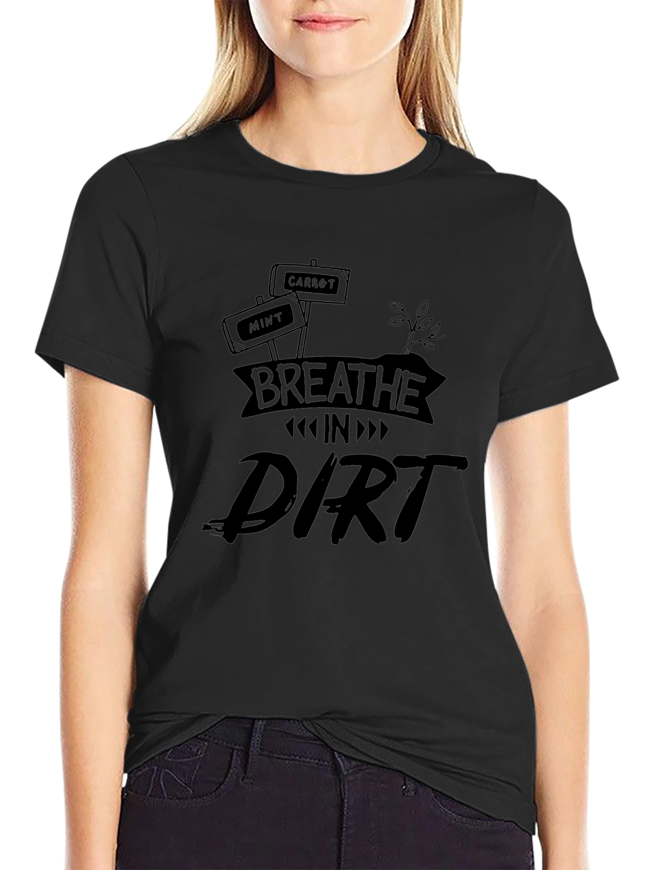 Breathe in Dirt T-Shirt Gardening Tee