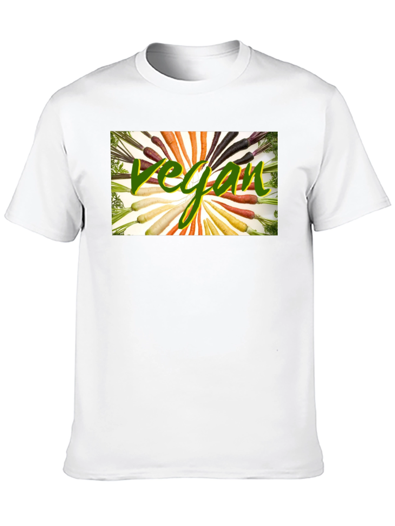Vegan Carrot T-Shirt - Black Cotton Blend
