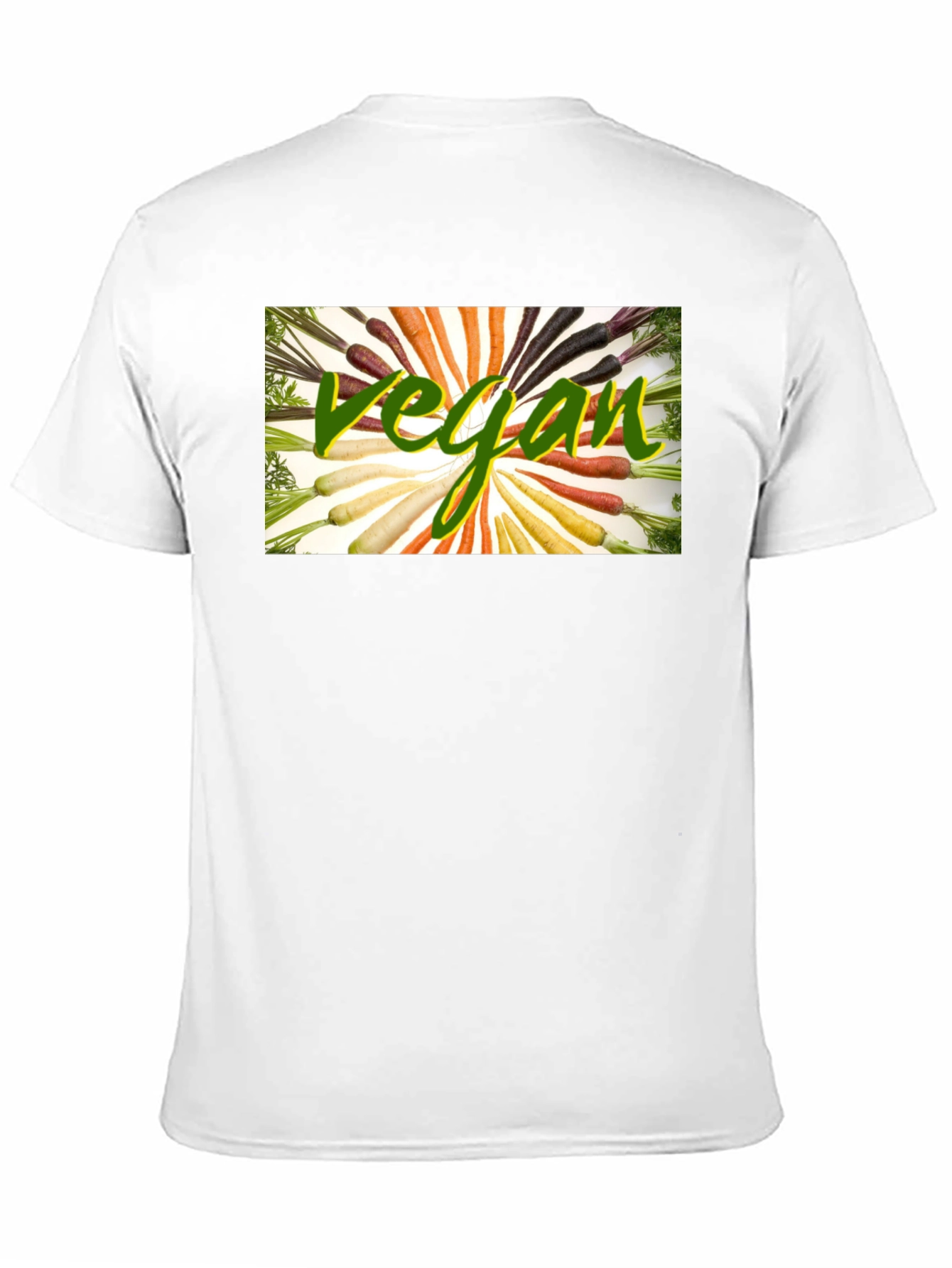 Vegan Carrot T-Shirt - Black Cotton Blend