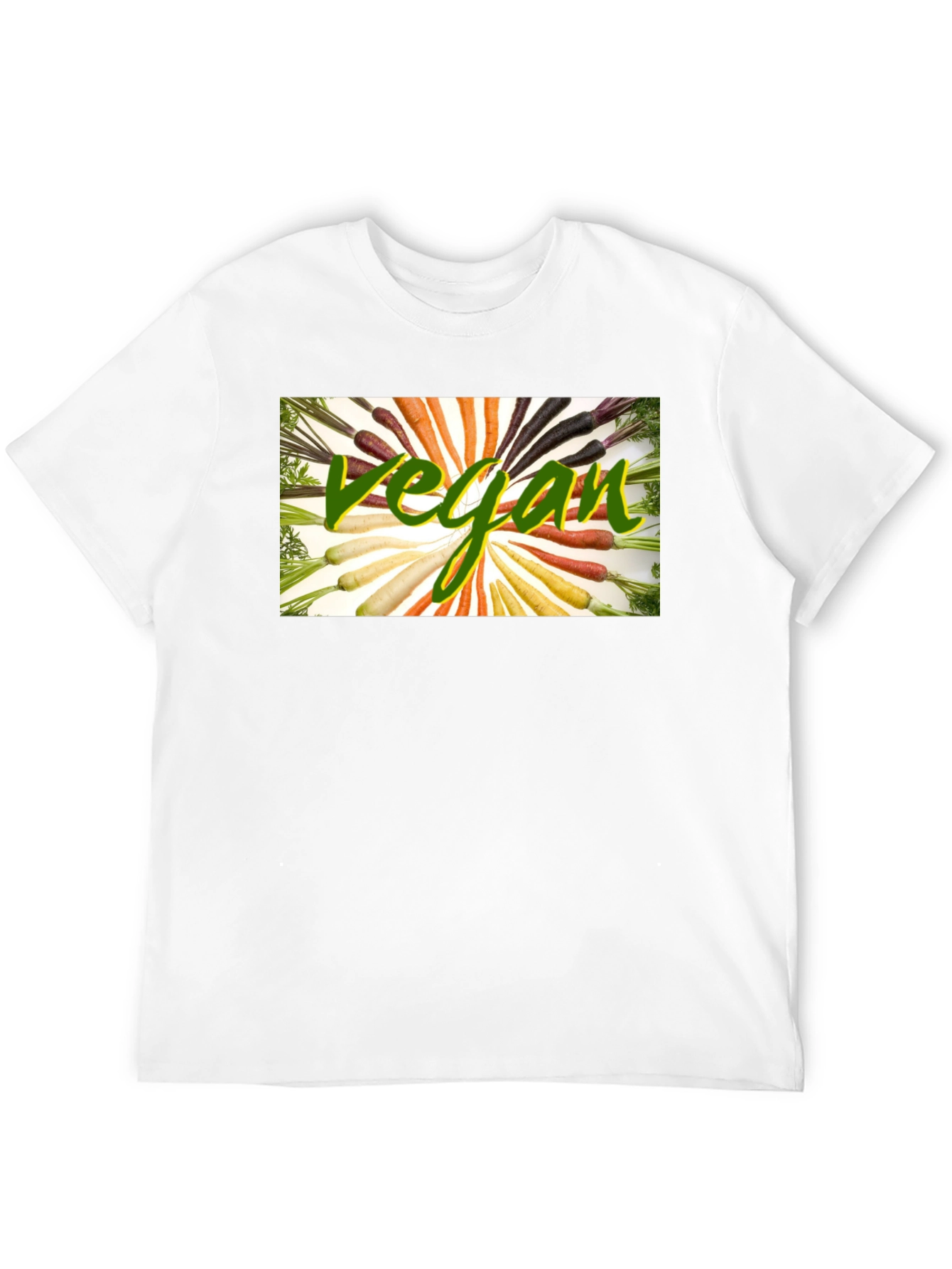 Vegan Carrot T-Shirt - Black Cotton Blend