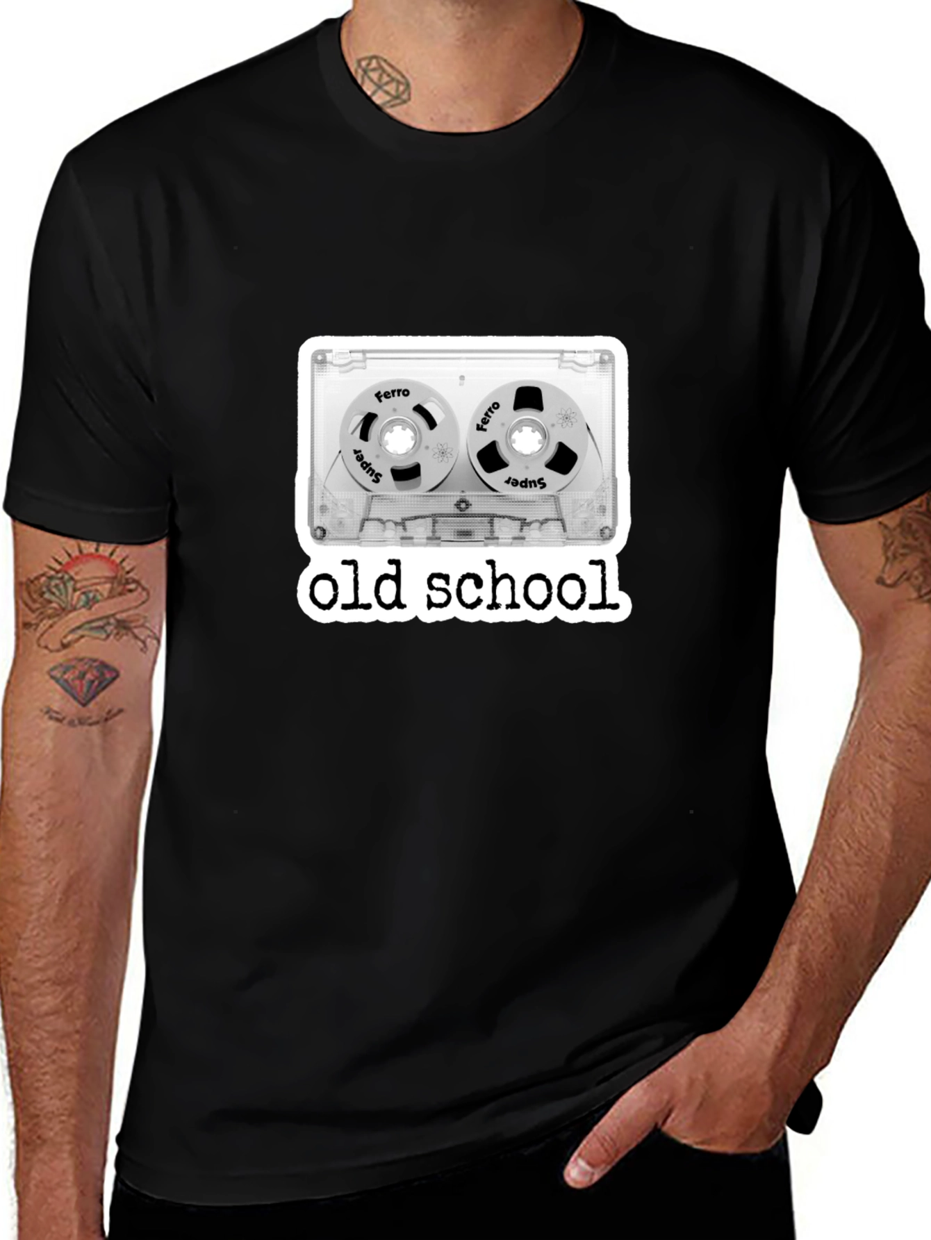 Retro Old School Cassette Tape Graphic Tee