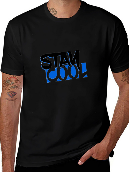 Stay Cool Graphic T-Shirt - Black