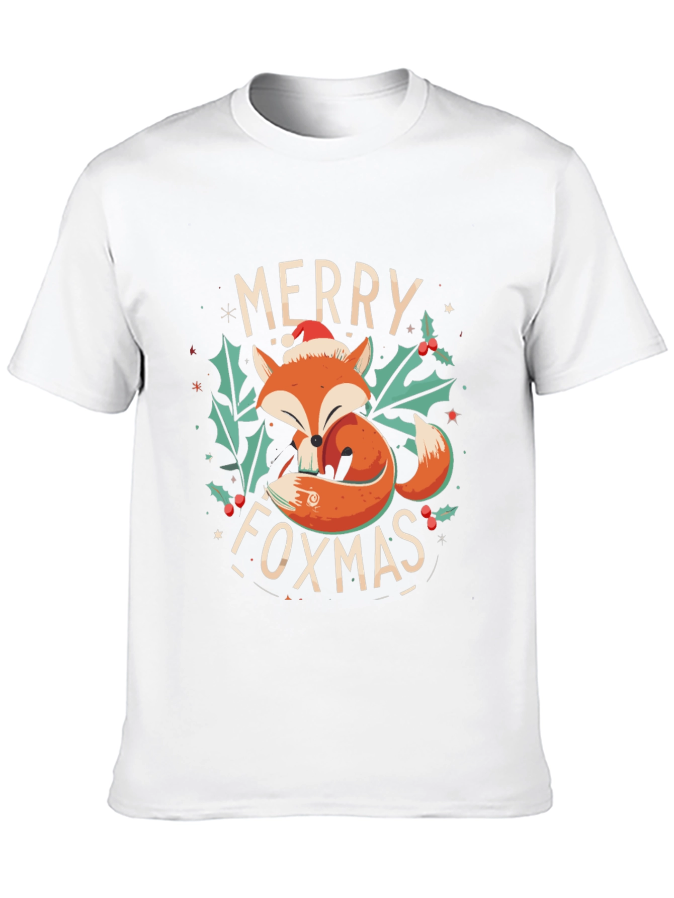 Merry Foxmas Holiday Graphic Tee