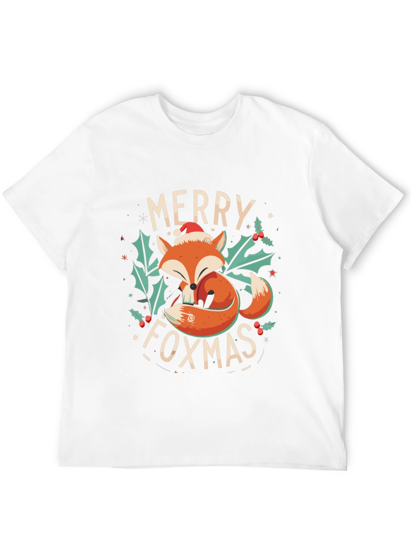 Merry Foxmas Holiday Graphic Tee