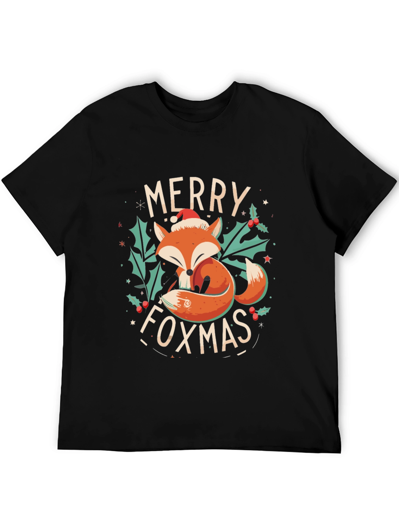Merry Foxmas Holiday Graphic Tee
