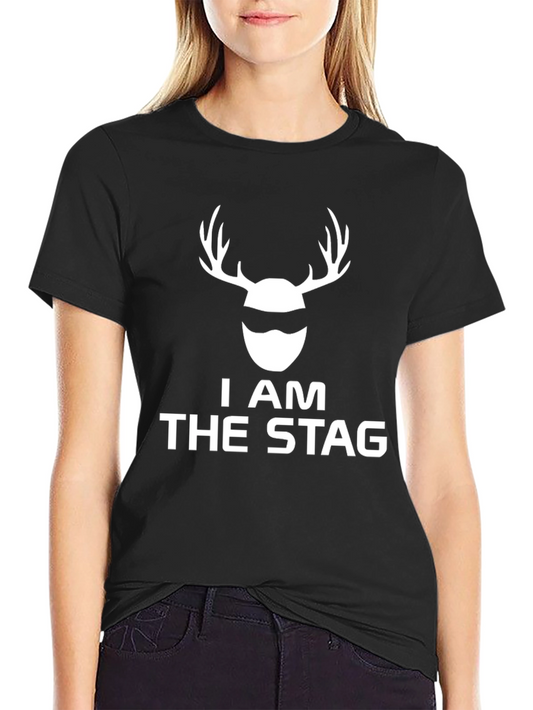 I AM THE STAG Graphic Tee - Black Stag Party T-Shirt