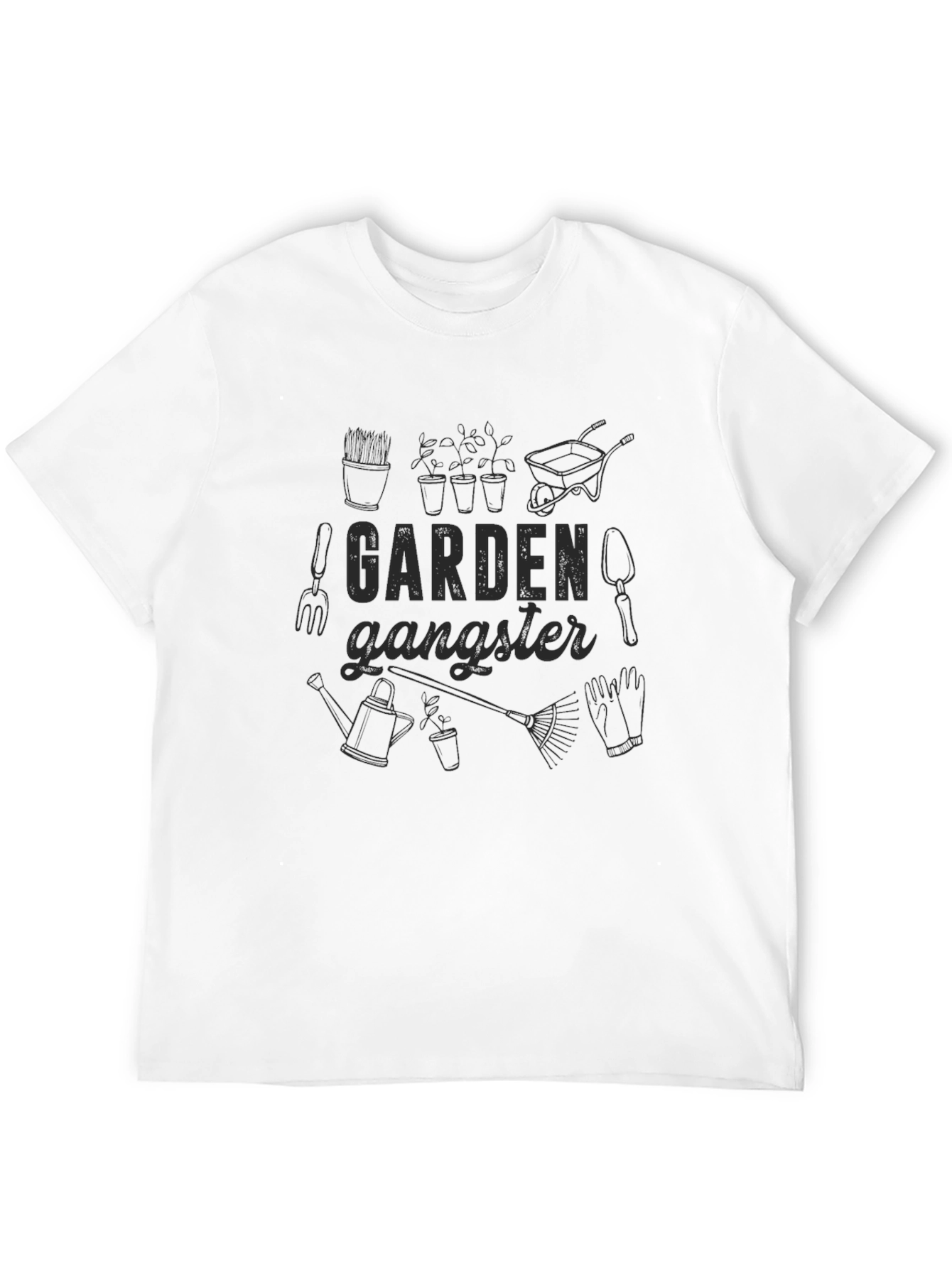 Garden Gangster Black Graphic Tee