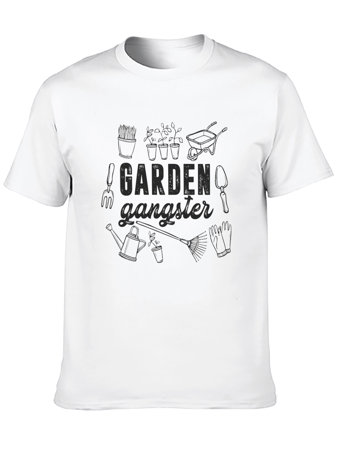 Garden Gangster Black Graphic Tee