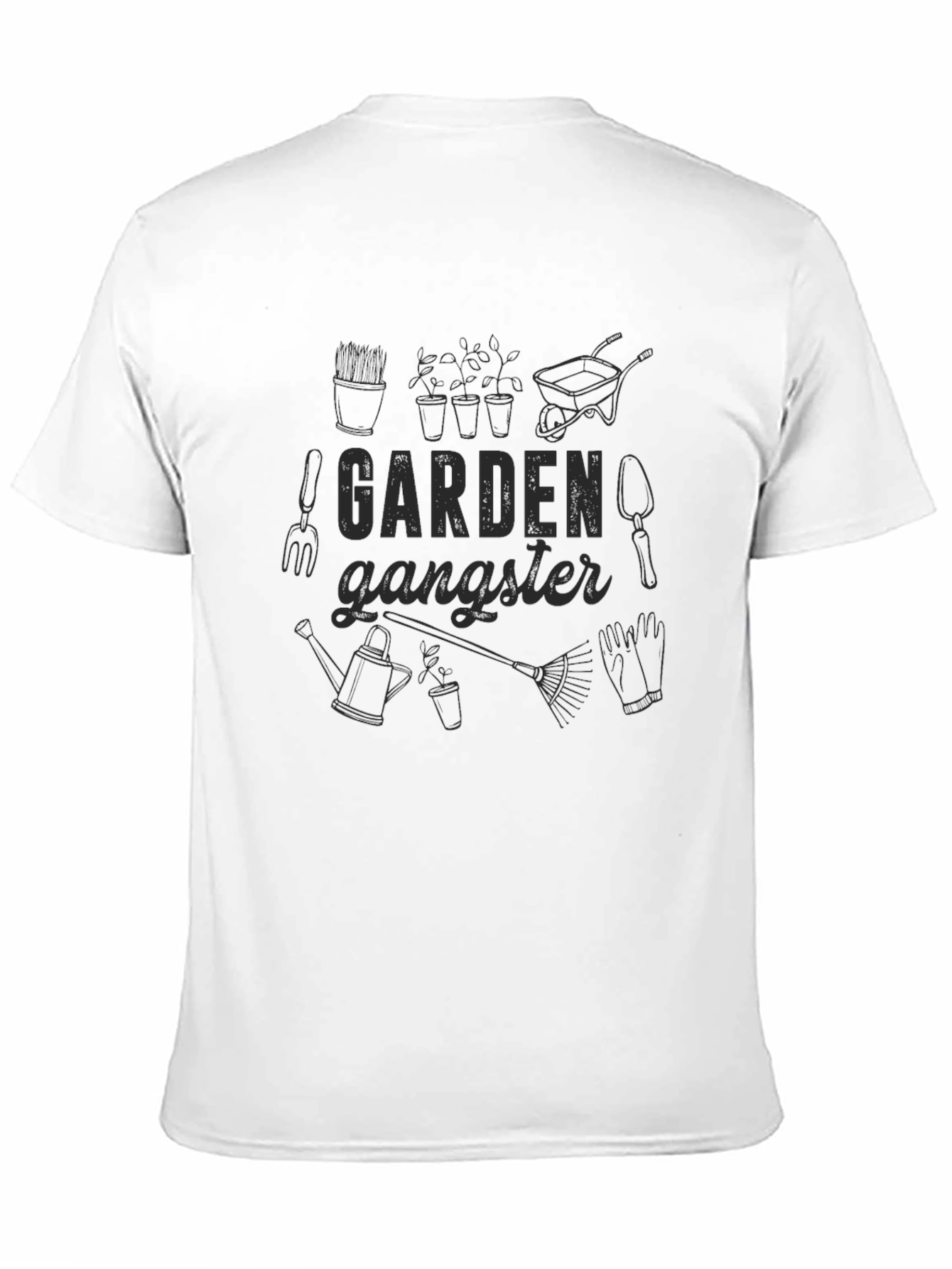 Garden Gangster Black Graphic Tee
