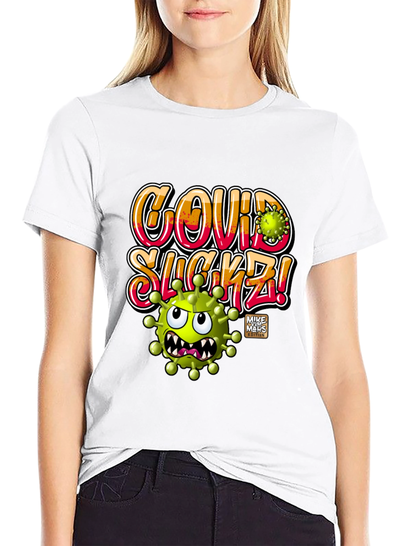 Covid Sucks Tee - Black Graphic T-Shirt