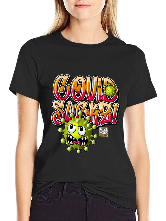 Covid Sucks Tee - Black Graphic T-Shirt