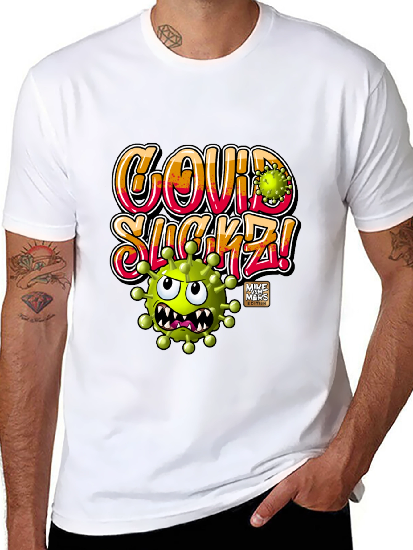Covid Sucks Tee - Black Graphic T-Shirt