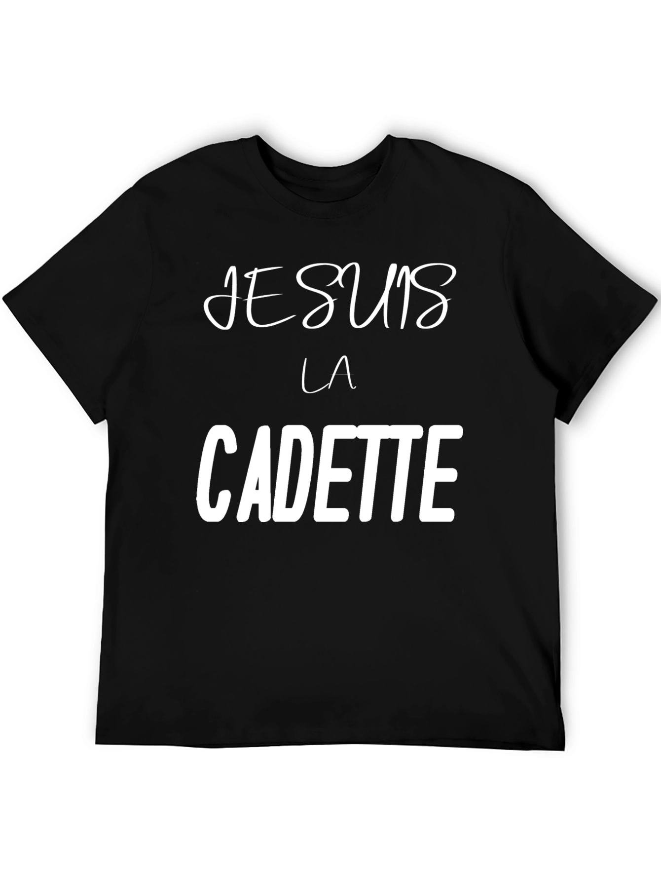 Je Suis La Cadette Black Graphic Tee