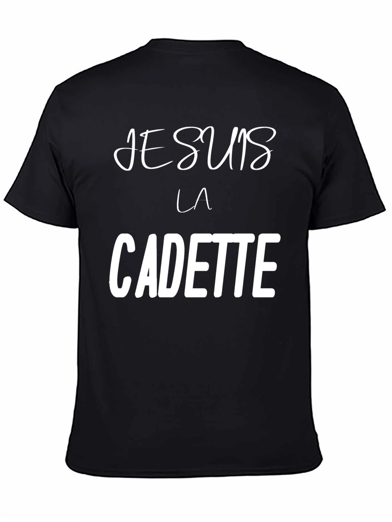 Je Suis La Cadette Black Graphic Tee