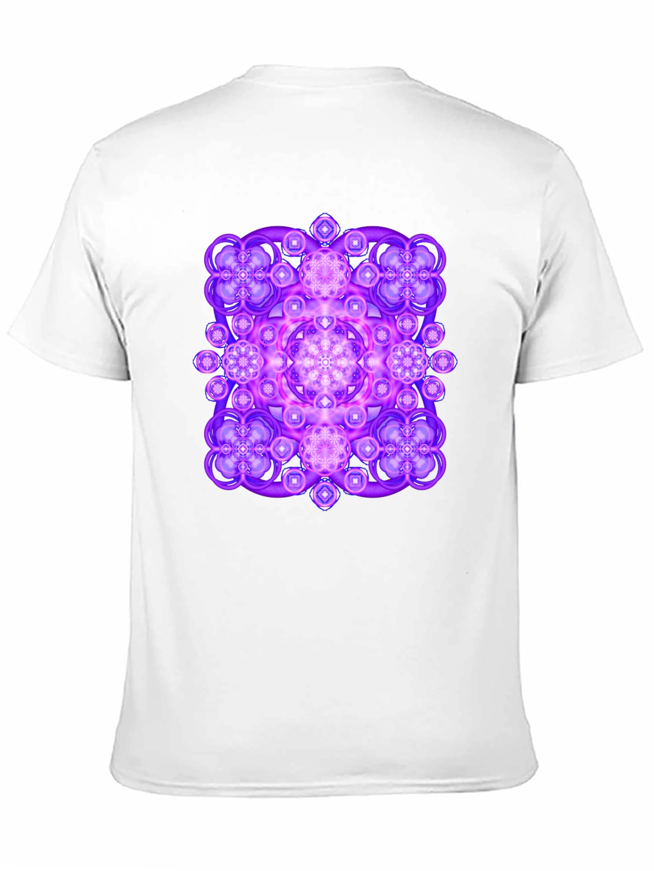 Vibrant Geometric Mandala Graphic Tee - Black