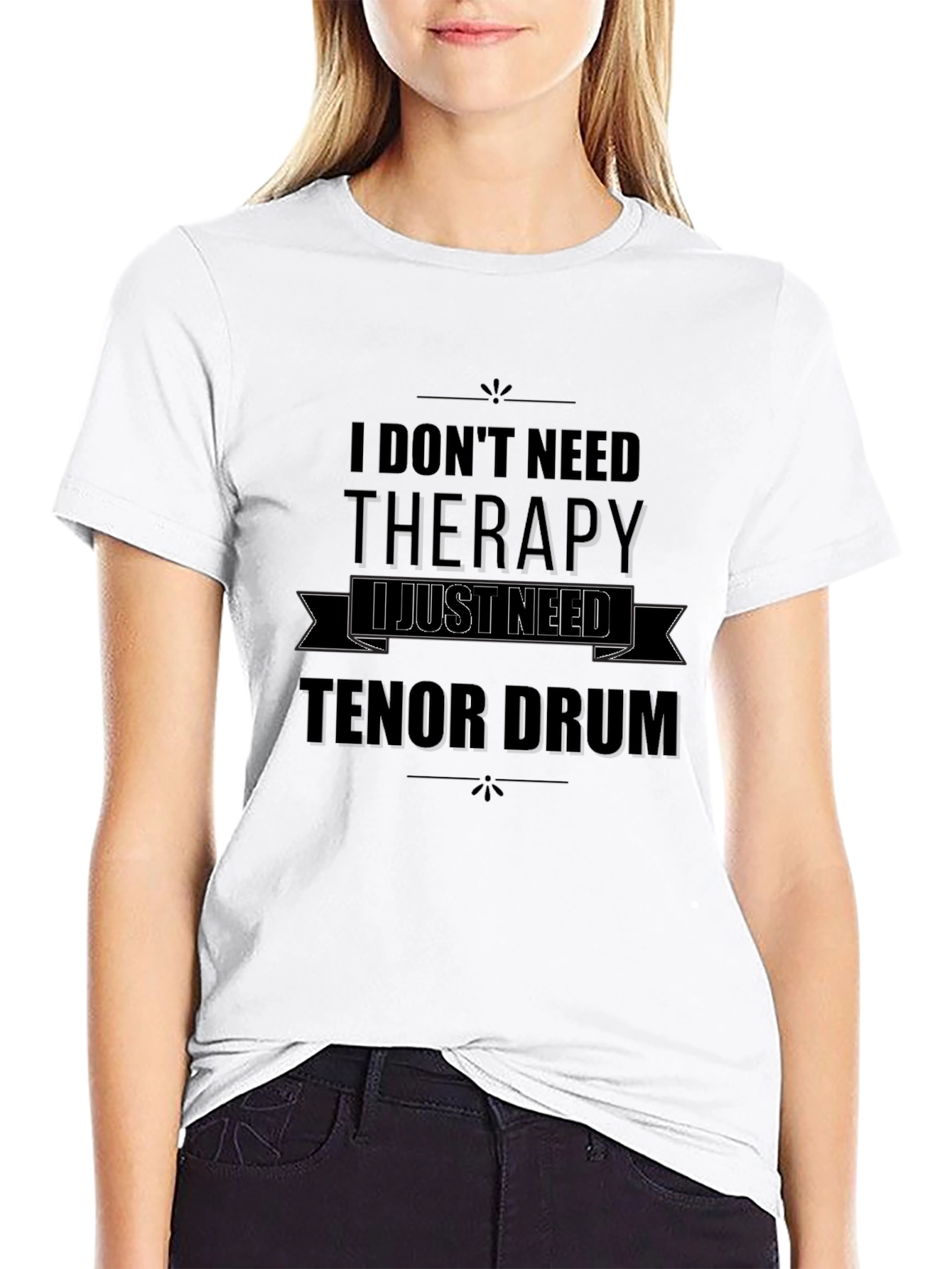 Tenor Drum Therapy T-Shirt - Music Lover Tee